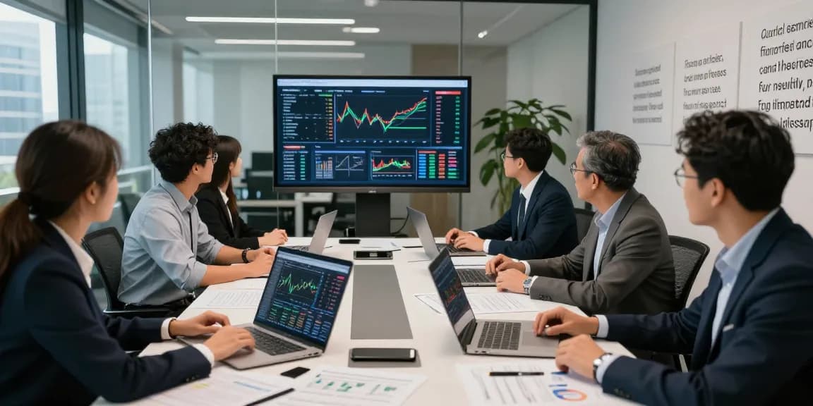 Third Eye Capital investment team collaborating on financial strategies in a modern office.