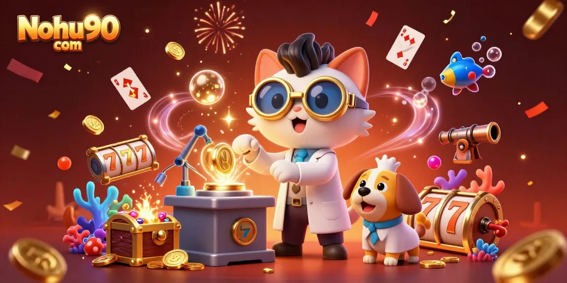 Nohu90 com showcases a dynamic gaming experience with vibrant slots and jackpot excitement.