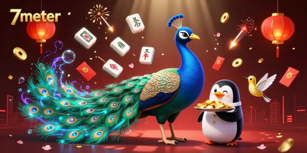 Engage in thrilling bets at 7meter with vibrant casino elements and a lively atmosphere bursting with energy.