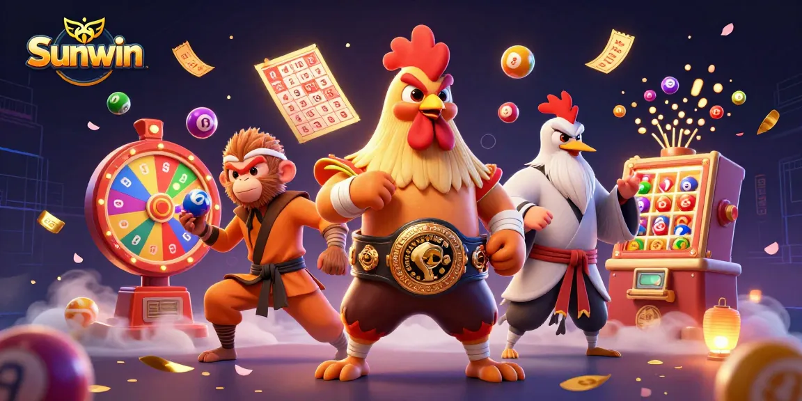 Engage with Sunwin's electrifying casino experience featuring dynamic elements and vibrant characters.