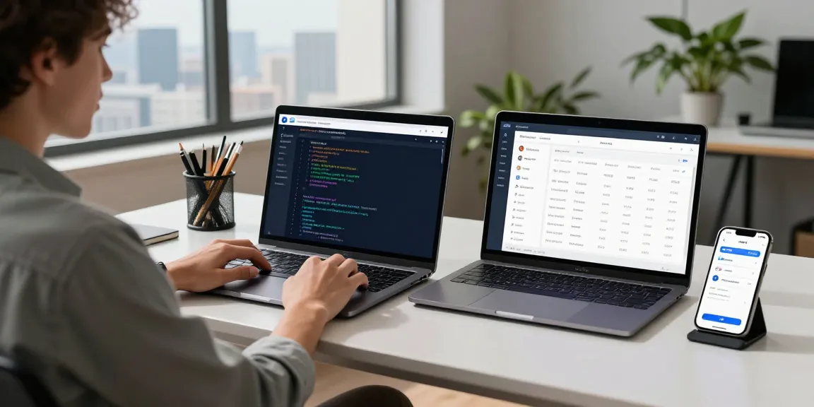 age verification system interface with a professional software engineer in a modern workspace