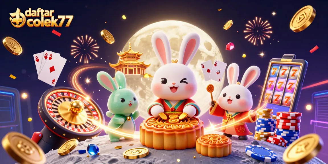 Win big with daftar colek77 as the moon rabbit reveals hidden poker chips and jackpots!