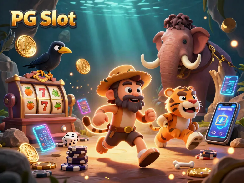 เล่น PG Slot กับคาสิโนยุคหินที่เต็มไปด้วยสัญลักษณ์และความสนุกสนาน