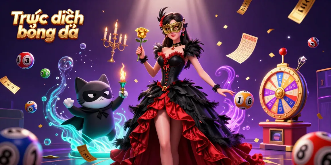 Trực tiếp bóng đá scene showing a stunning woman in a masquerade with colorful gambling elements