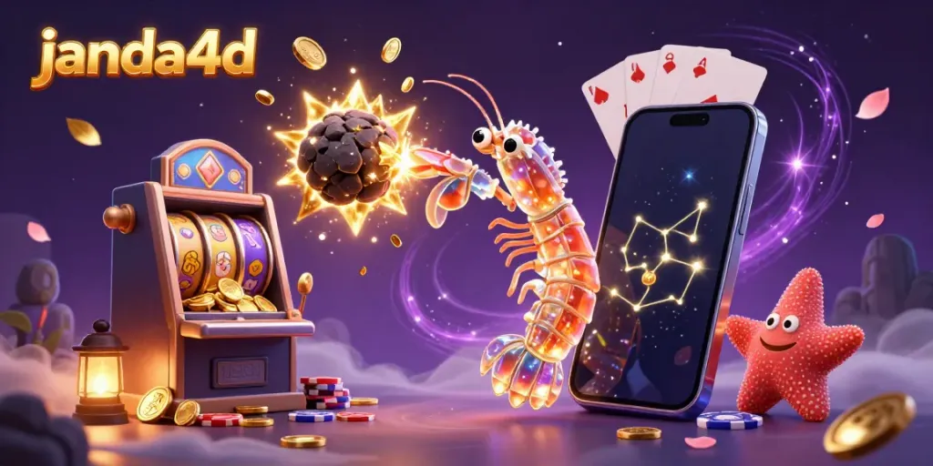 Janda4D menawarkan pengalaman bermain slot gacor dengan karakter unik dalam ilustrasi kasino digital.