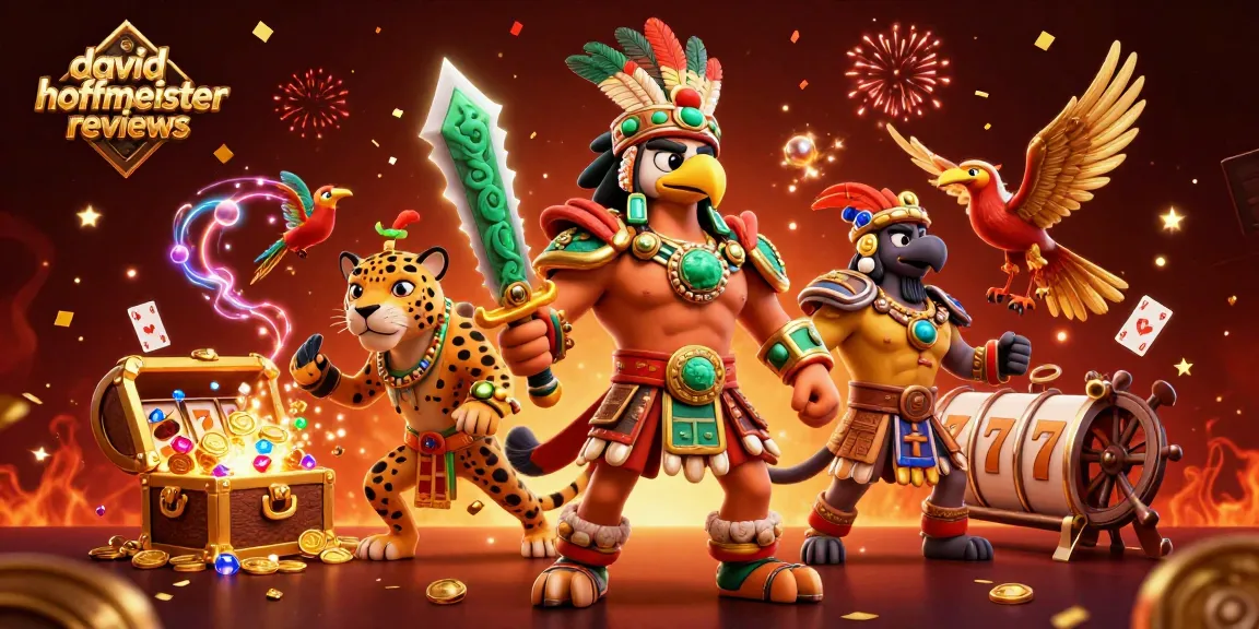Experience thrilling wins with david hoffmeister reviews, showcasing vibrant casino characters and elements in action.