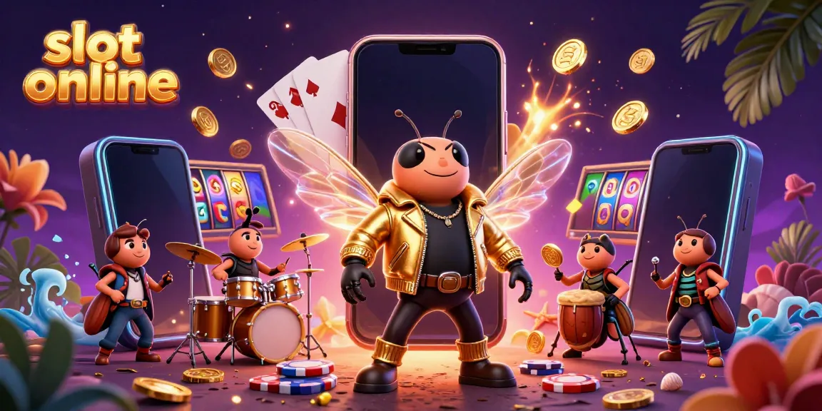Experience thrilling slot online action with lively characters and festive game elements.