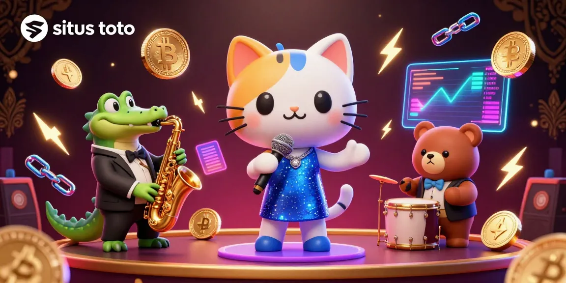 Experience the excitement of situs toto with animated casino characters in a vibrant digital scene.