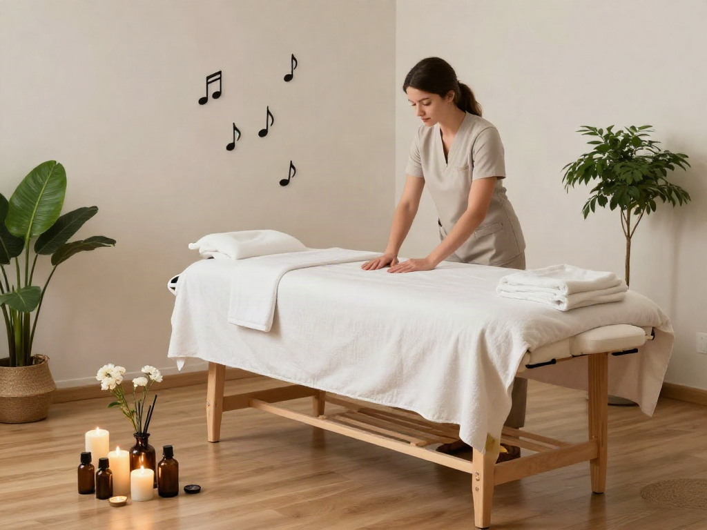 Experience relaxation with 군포출장마사지 in a serene home wellness studio.