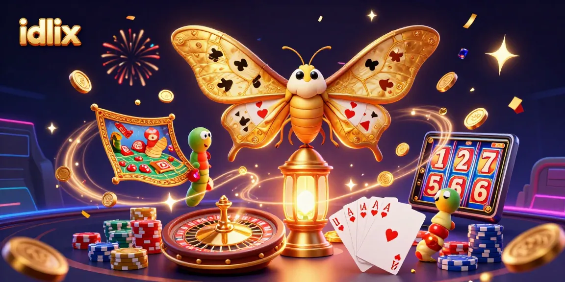 Experience thrilling gameplay with idlix as golden coins and 3D roulette wheels create dynamic visuals in this captivating illustration.