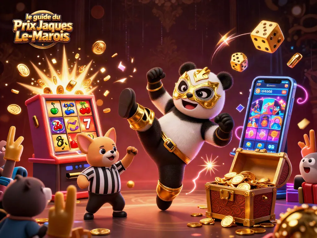 Engage with le guide du Prix Jacques-Le-Marois through an illustrated scene of vibrant cartoon characters, featuring exciting casino elements.