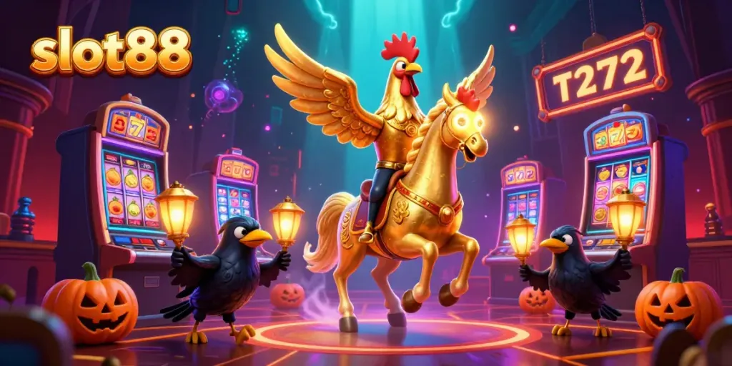 Experience thrilling gameplay with slot88 in a vibrant casino filled with jackpot-winning symbols.