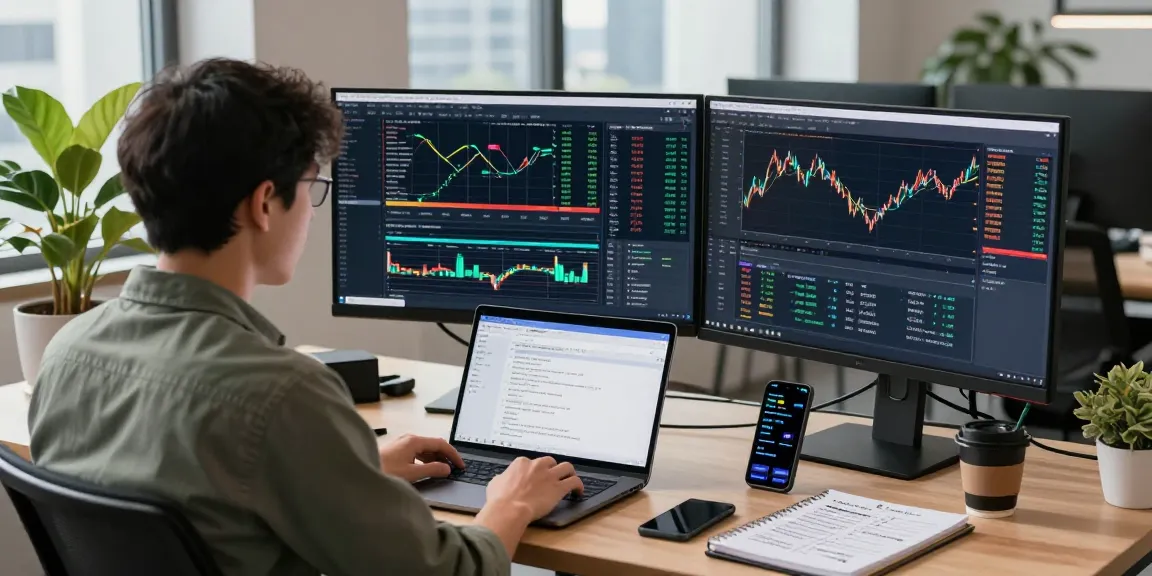 实时日股WebSocket推送接口的数据分析与开发工作环境，技术人员聚焦于市场数据。