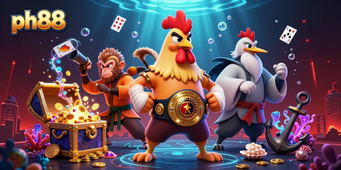 Experience the thrill of ph88 with fierce characters and dynamic gaming elements in an underwater casino.