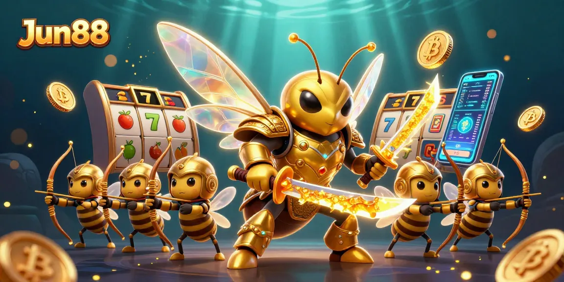 Experience dynamic gameplay at Jun88 with a vibrant 3D casino scene full of exciting elements.