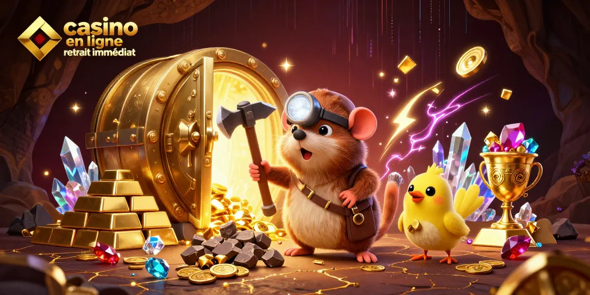 Jouez sur le casino en ligne retrait immédiat avec des gains en or et des gemmes scintillantes.
