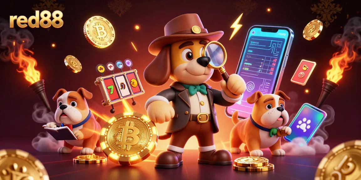 Engage in red88's thrilling casino experience while detectives uncover hidden treasures.