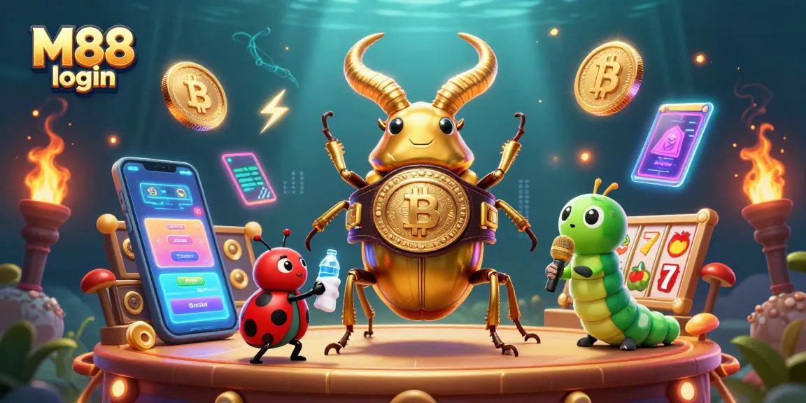 Engage with the action at M88 login featuring a dynamic scene of gaming excitement.