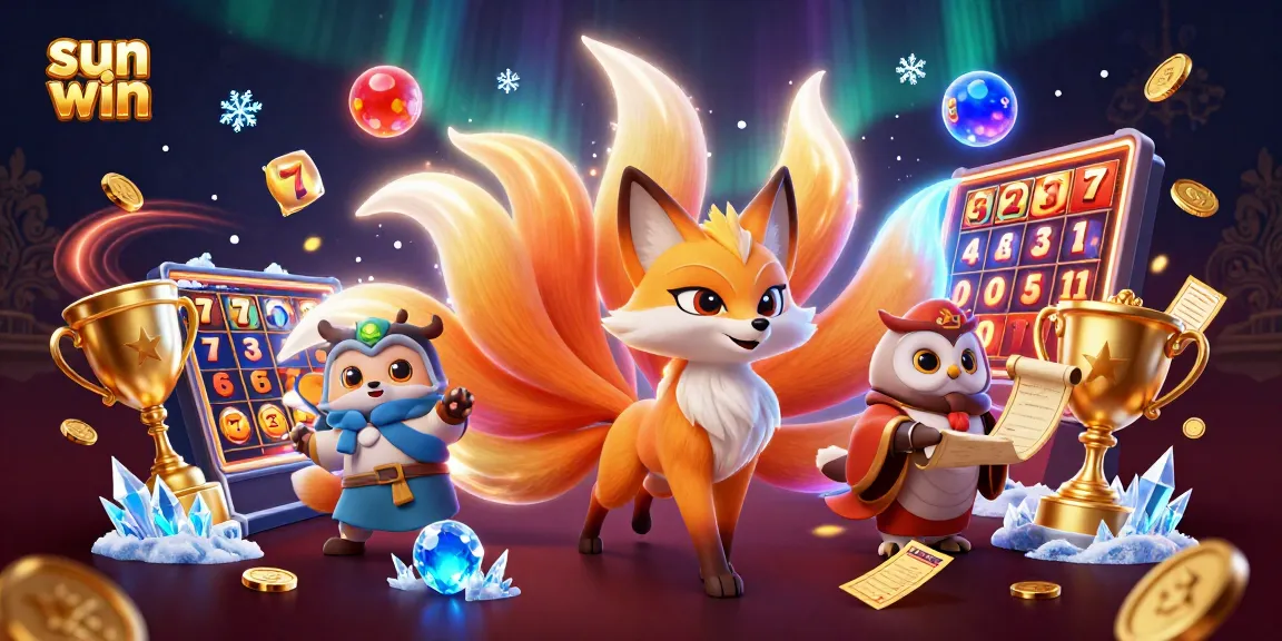 Experience the thrill of winning big at sun win with vibrant 3D gaming elements and mystical characters.