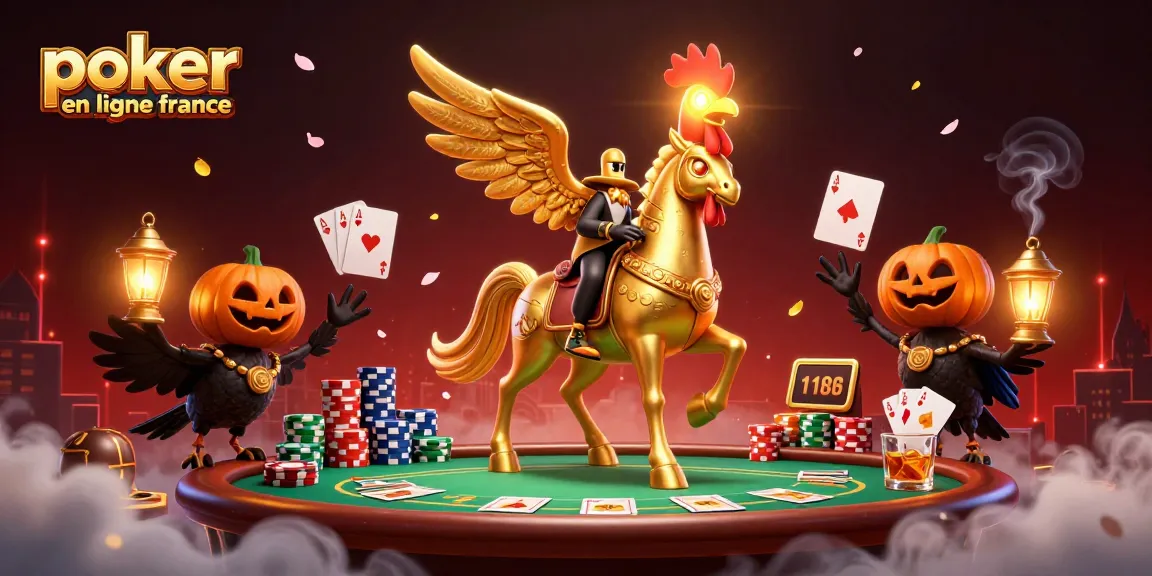 Jouez à poker en ligne France avec stratégie sur une table animée et de superbes éléments de casino.