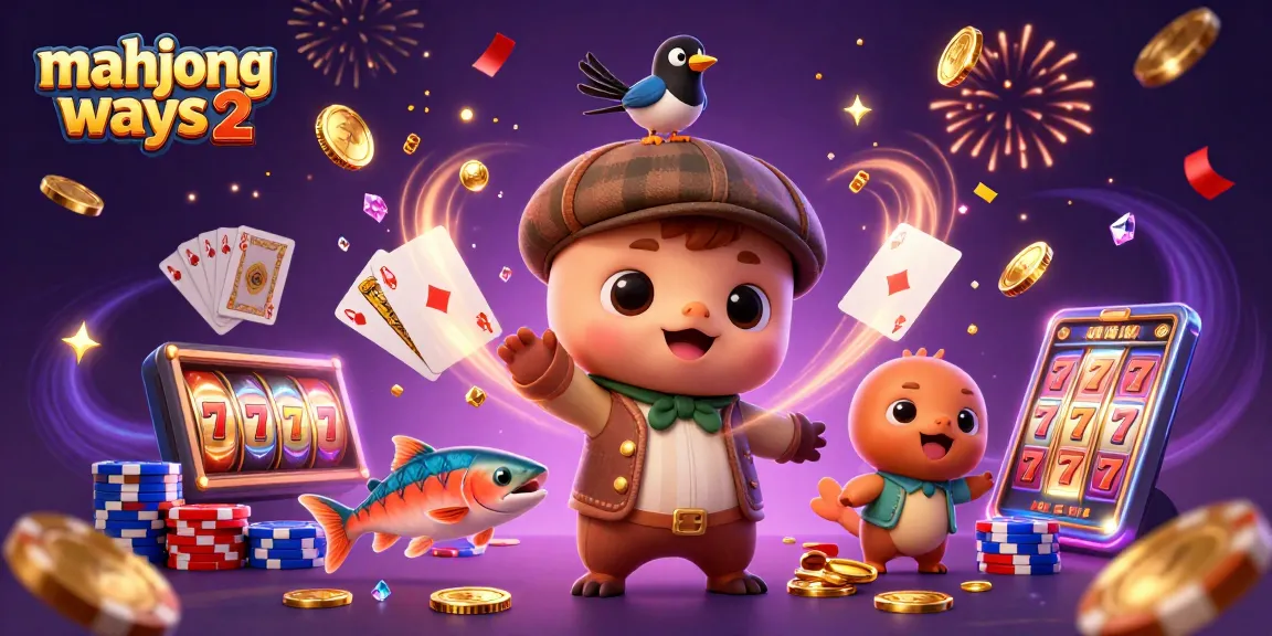 Engage with mahjong ways 2 as charming Nessie and friends showcase vibrant slot elements in a fun scene.