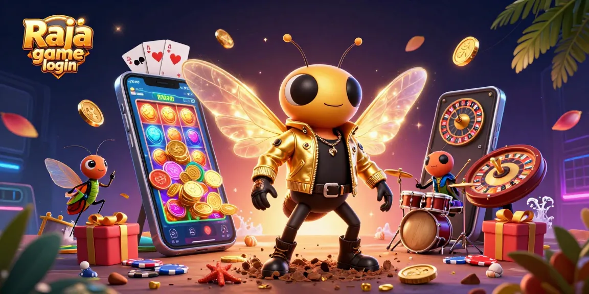 Experience Raja game login with thrilling slot games and vibrant casino action in an electrifying scene.