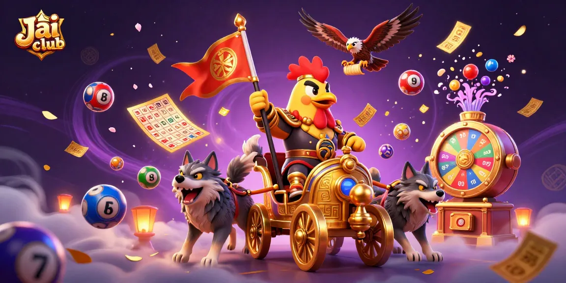 Engage with Jai club through thrilling lottery action in a vibrant 3D scene.