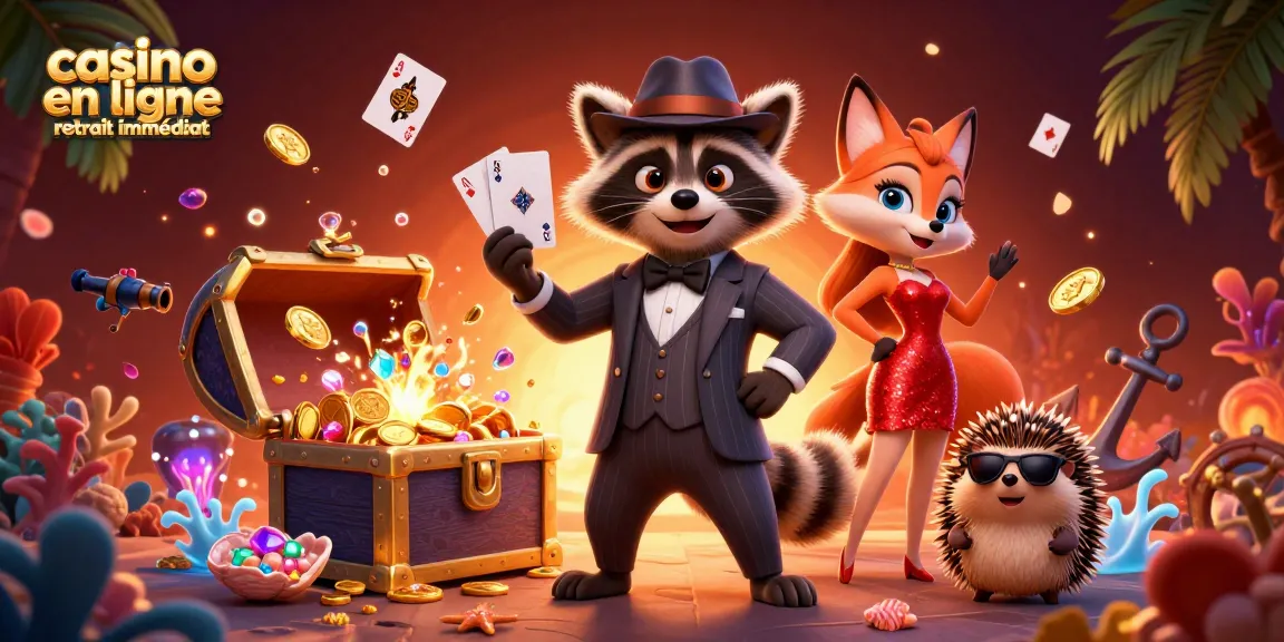 Gagnez aux jeux de casino en ligne avec un retrait immédiat en profitant d'une illustration dynamique de personnages fascinants.