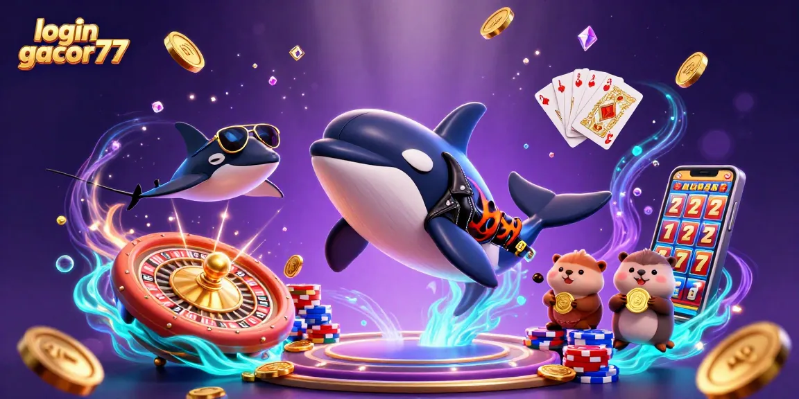 Login gacor77 temukan keseruan bermain game judi dengan ilustrasi 3D yang penuh warna dan elemen menarik